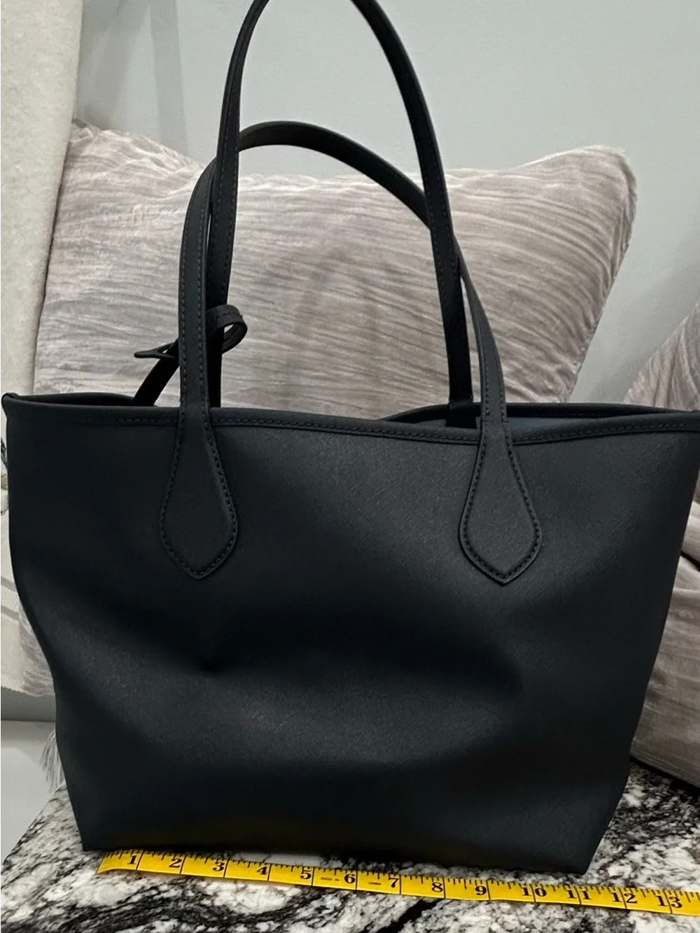 Michael Kors  Navy Saffiano Tote with Detachable Pouch